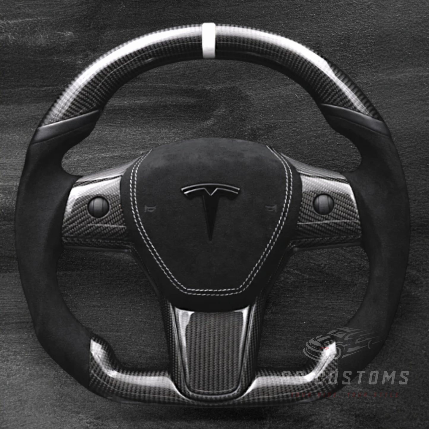 Tesla Model 3 / Y - Carbon & Alcantara Ratt