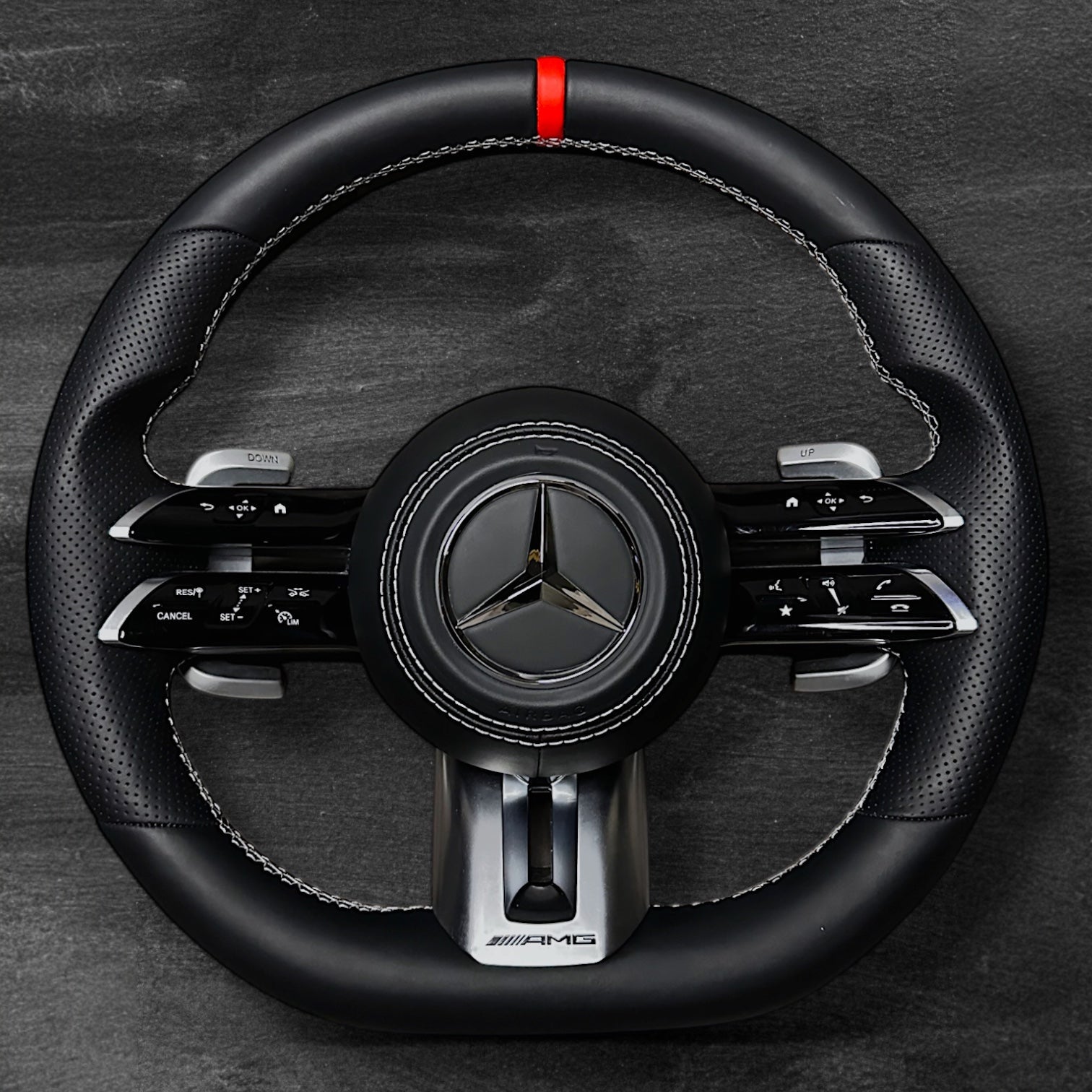 Mercedes AMG Dragonfly Ratt - Nappa Skinn & Perforert Skinn