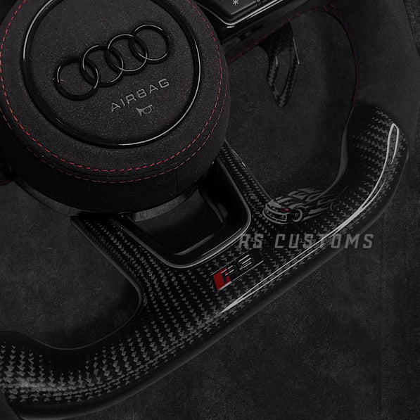 Audi RS B9 Carbon/Alcantara Lenkrad mit roten Details