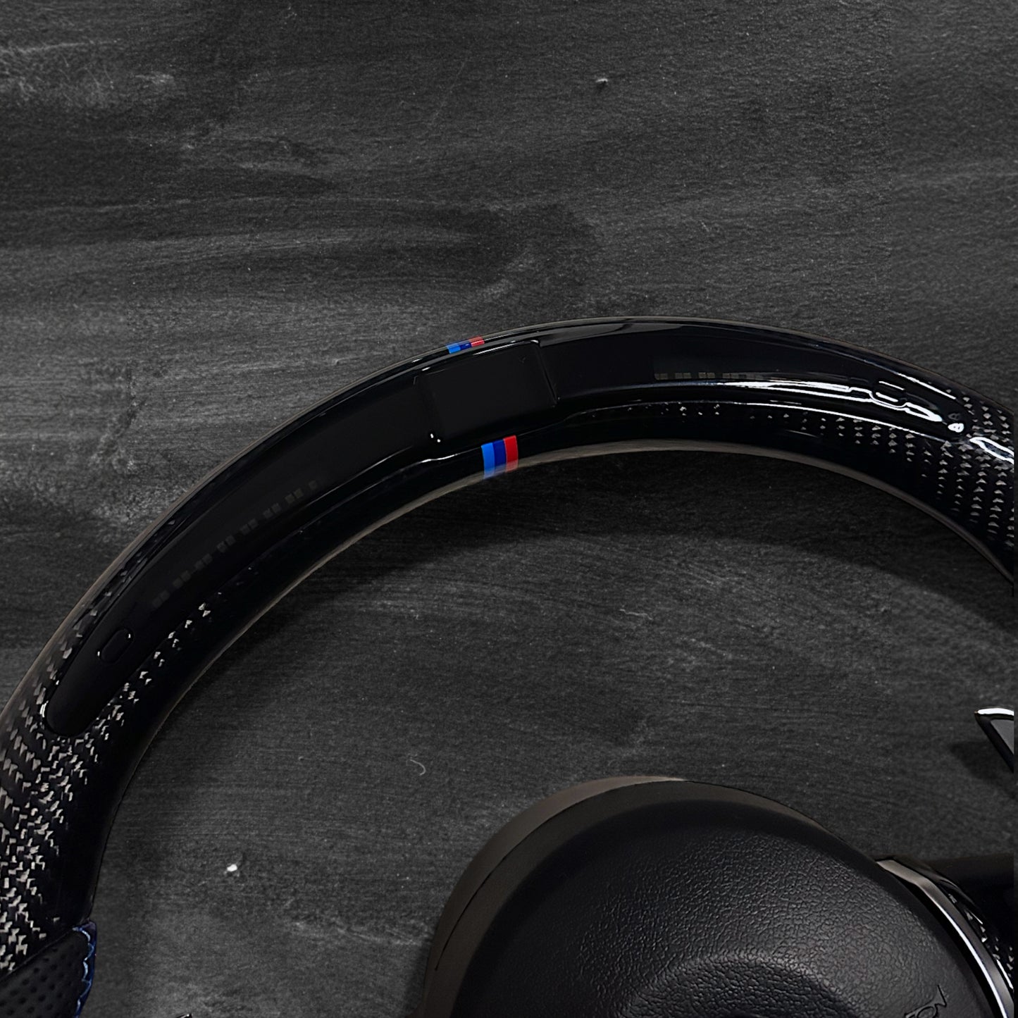 BMW F-Series Steering Wheel - Carbon & Leather w/ LED Display