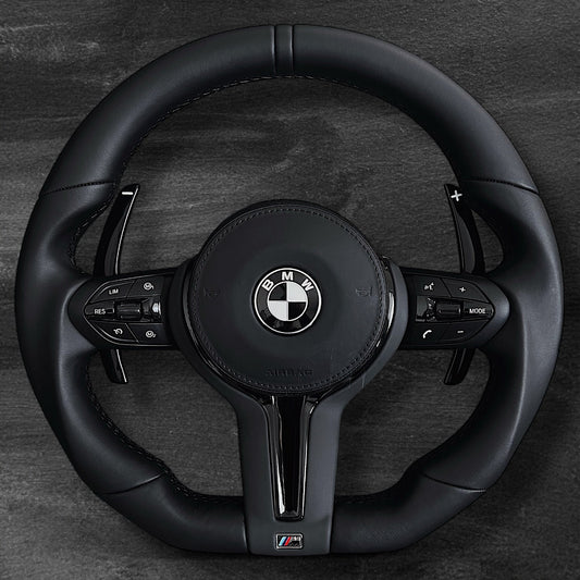 BMW F-Serie Skinn Ratt m/ Hel-Sorte Detaljer