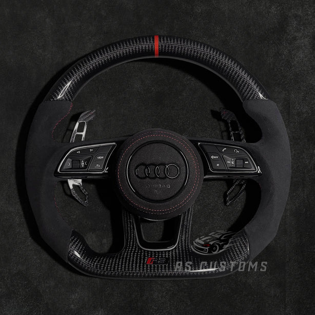 Audi RS B9 Carbon/Alcantara Lenkrad mit roten Details