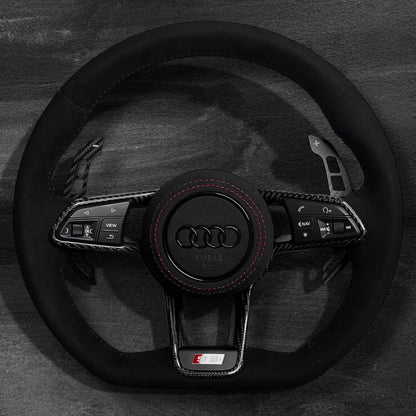 Audi TT/R8 Ratt - Alcantara m/ Carbon Deksel