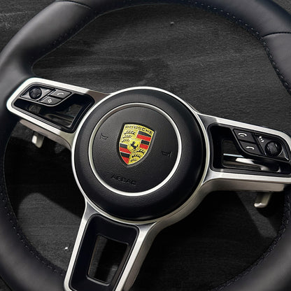 Porsche 2015-2023 Leather Steering Wheel - OEM Look