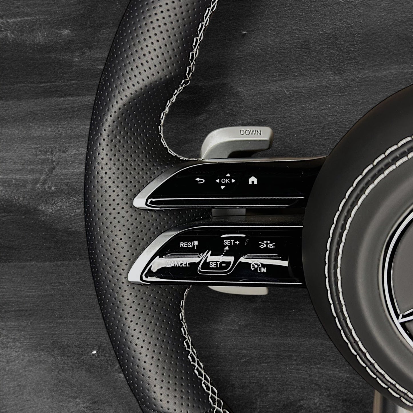 Mercedes AMG Dragonfly Ratt - Nappa Skinn & Perforert Skinn