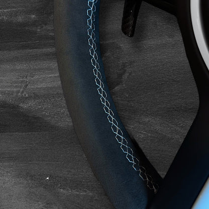 BMW F-Serie Alcantara Ratt m/ Hvite Detaljer