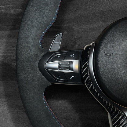 BMW F-Serie Skinn & Alcantara Ratt med Carbon Deksel