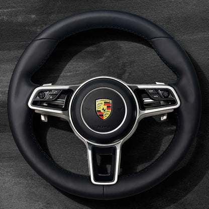 Porsche 2015-2023 Leather Steering Wheel - OEM Look