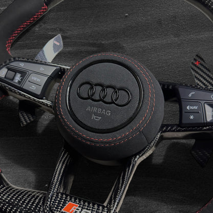Audi R8 / TT Ratt - Carbon & Alcantara m/ Carbon Deksel
