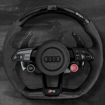 Audi R8 Carbon/Alcantara Ratt m/ RPM Skjerm & Ekstra Knapper
