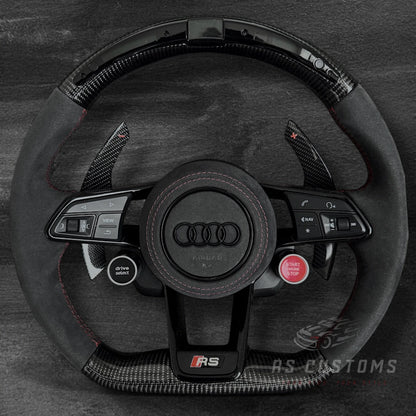 Audi R8 Carbon/Alcantara Ratt m/ RPM Skjerm & Ekstra Knapper
