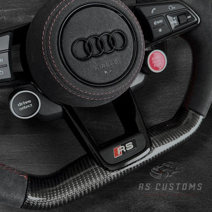 Audi R8 Carbon/Alcantara Ratt m/ RPM Skjerm & Ekstra Knapper