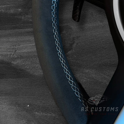 BMW F-Serie Alcantara Ratt m/ Hvite Detaljer