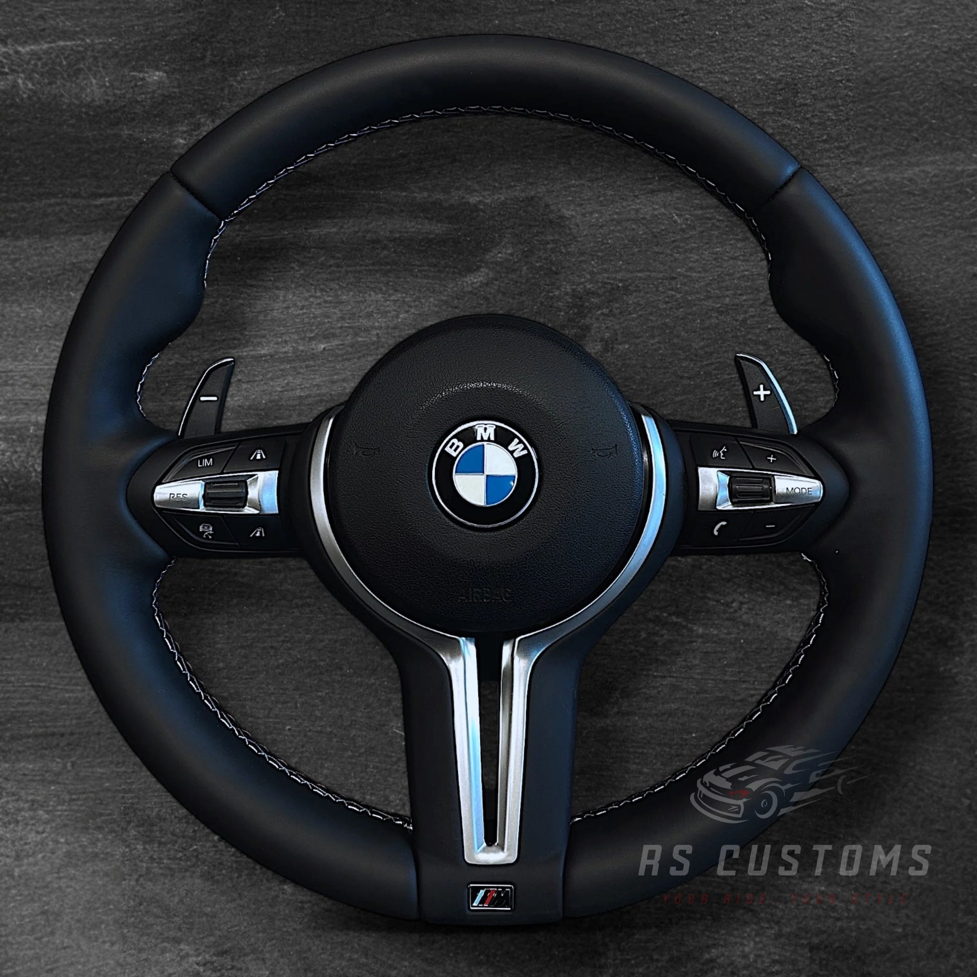 BMW F-Serie LCI Skinn Ratt m/ M-Sømmer