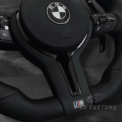 BMW F-Serie Skinn Ratt m/ Hel-Sorte Detaljer