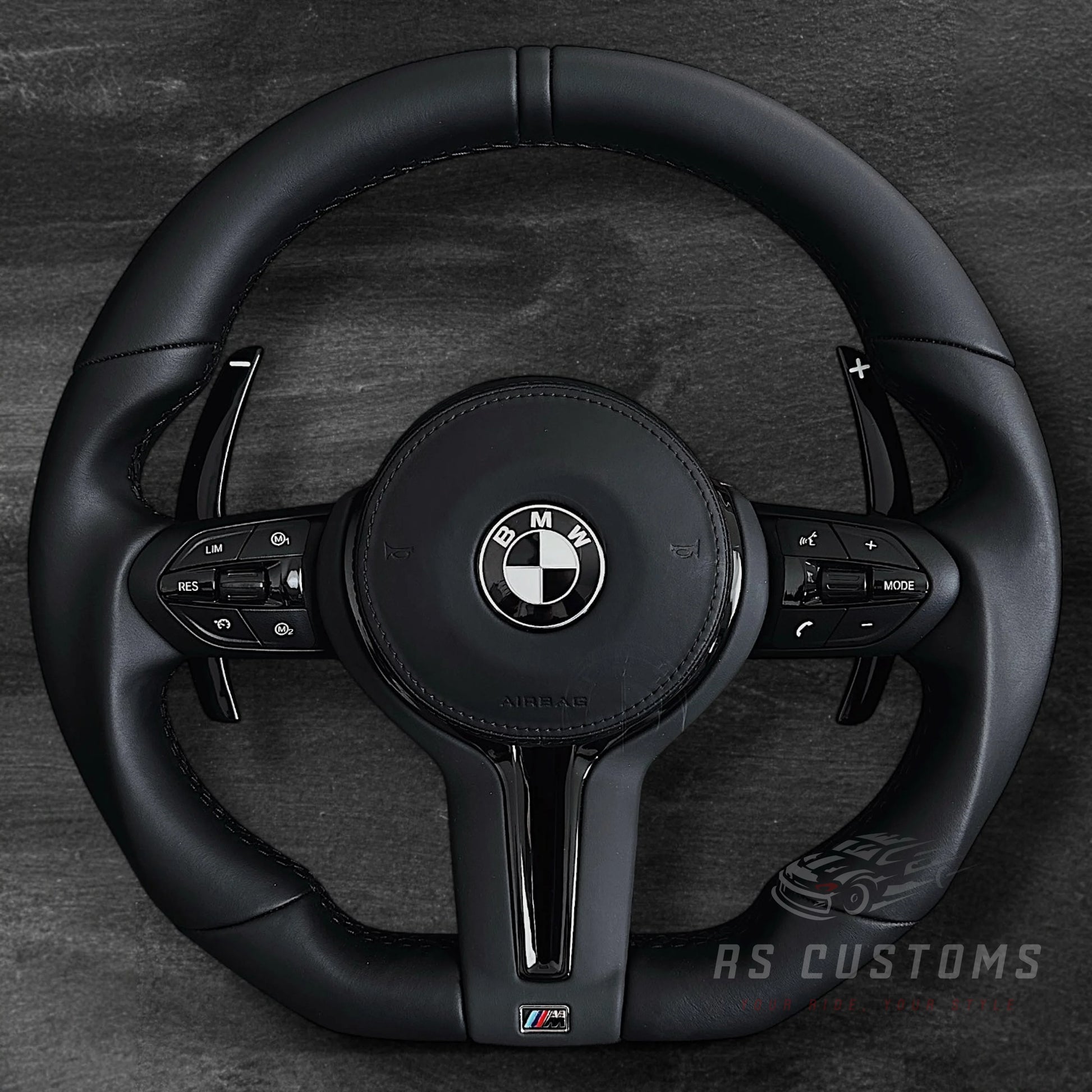 BMW F-Serie Skinn Ratt m/ Hel-Sorte Detaljer