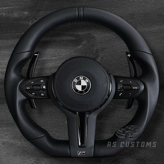 BMW F-Serie Skinn Ratt m/ Hel-Sorte Detaljer