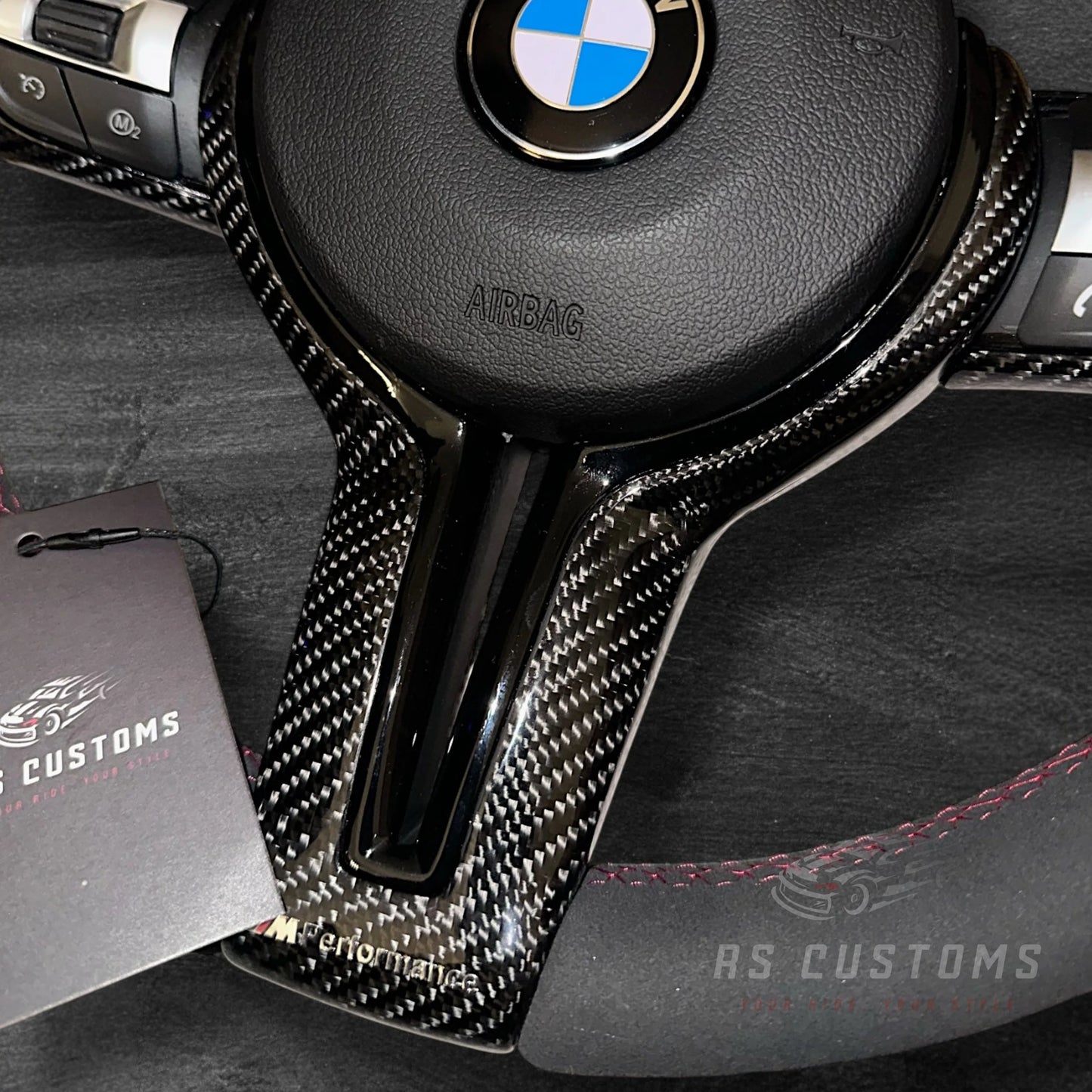 BMW F-Series Cover - Carbon Fiber (Valgfri Farge på midten)
