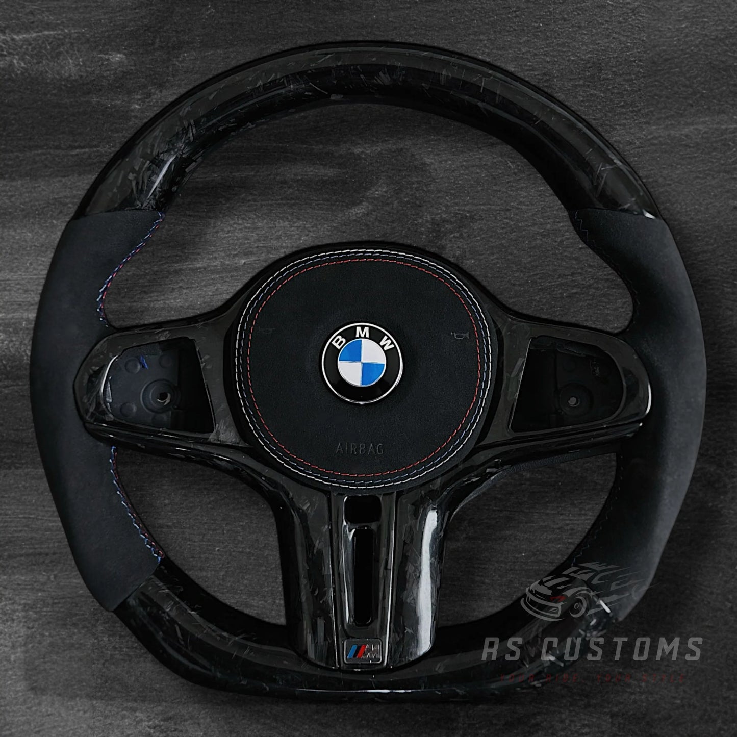 BMW G-Serie Forged Carbon / Alcantara Ratt m/ M-Sømmer