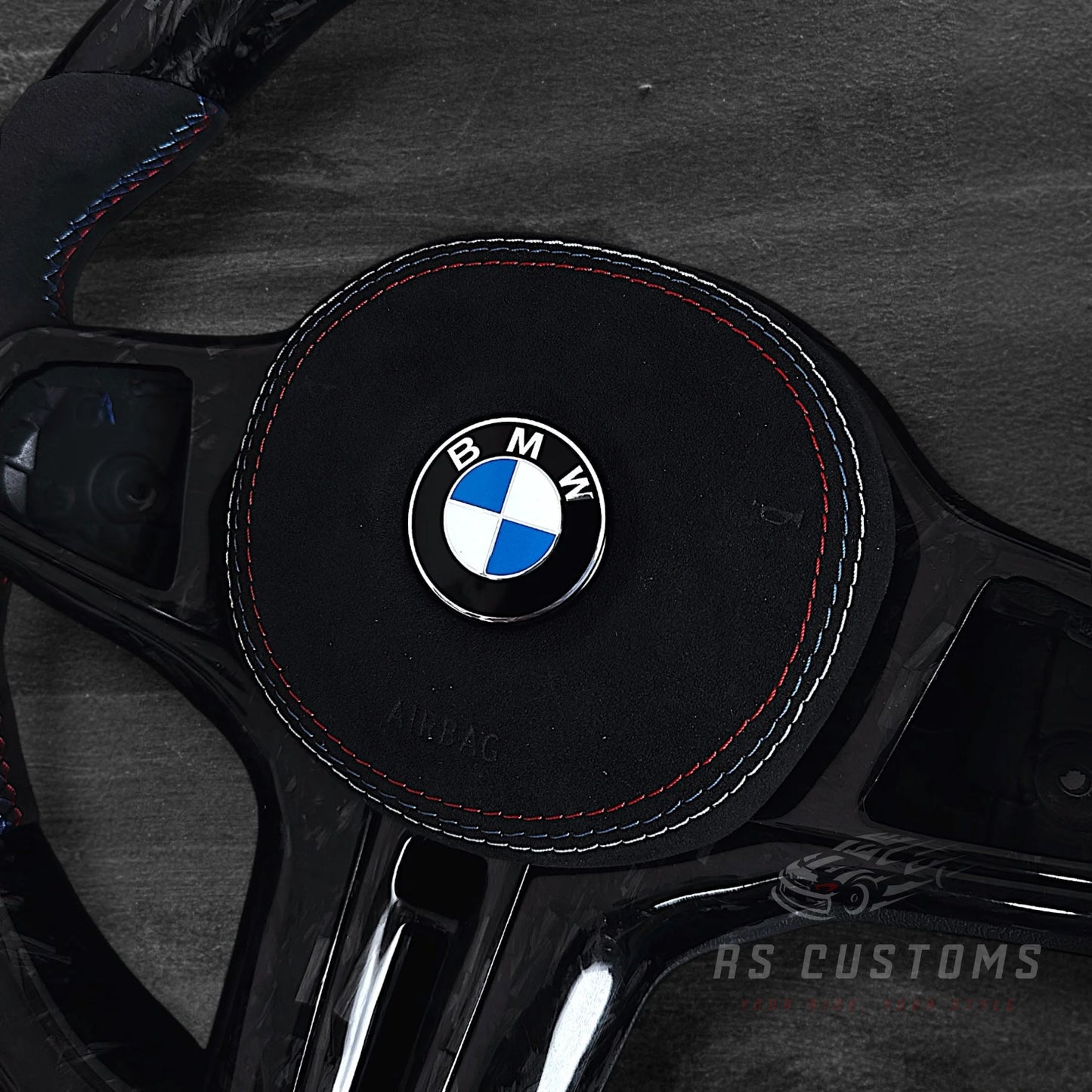 BMW G-Serie Forged Carbon / Alcantara Ratt m/ M-Sømmer
