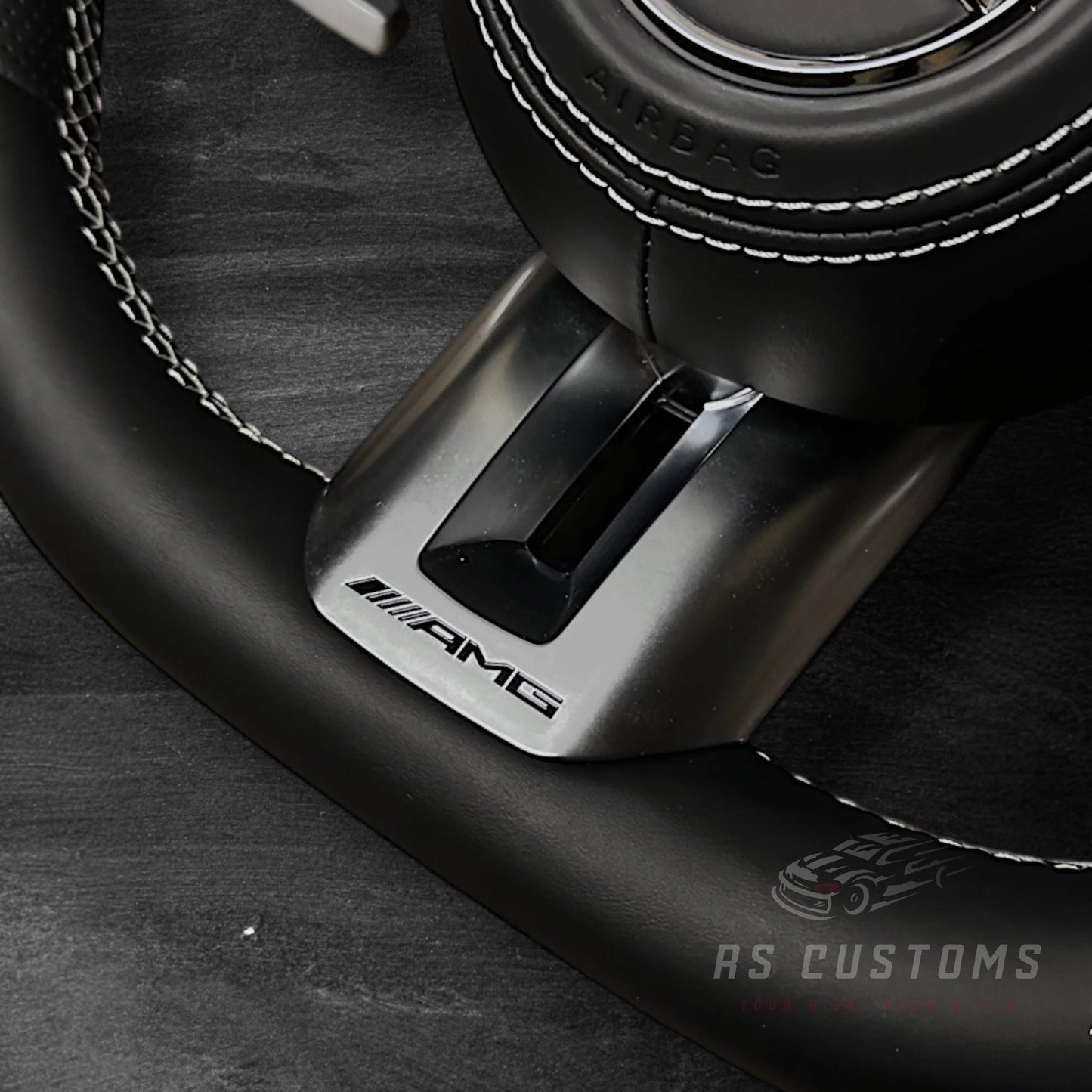 Mercedes AMG Dragonfly Ratt - Nappa Skinn & Perforert Skinn