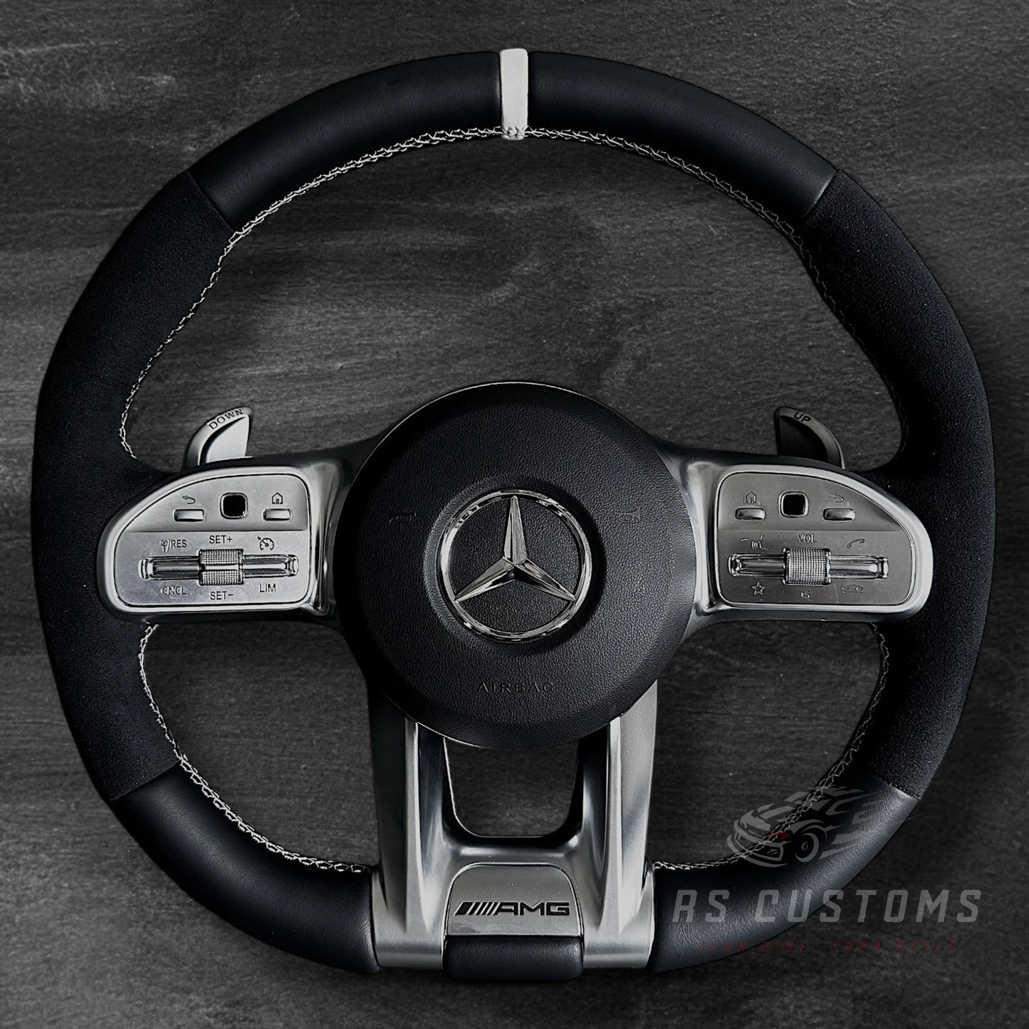 Mercedes AMG Ratt - Skinn & Alcantara