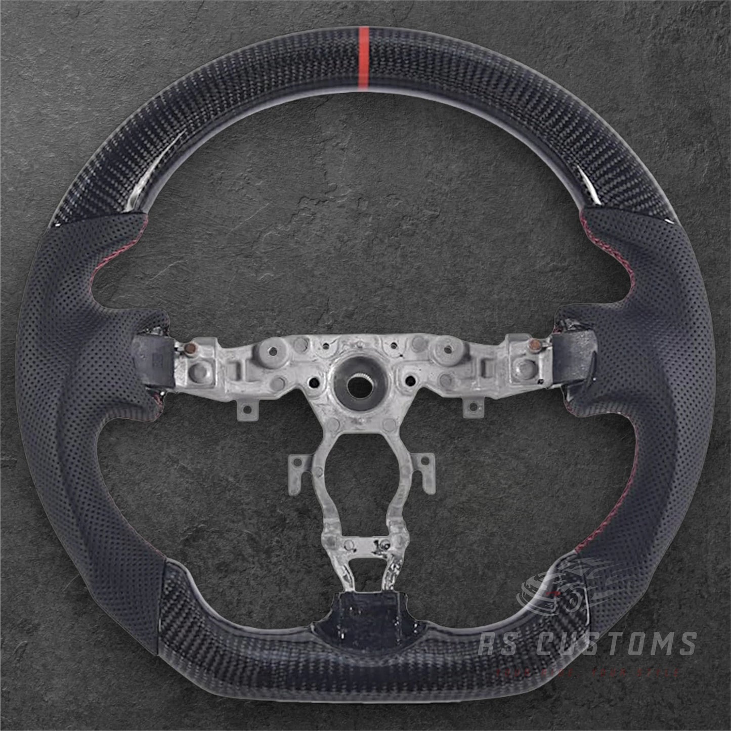 NISSAN 370Z Carbon / Perforert Skinn