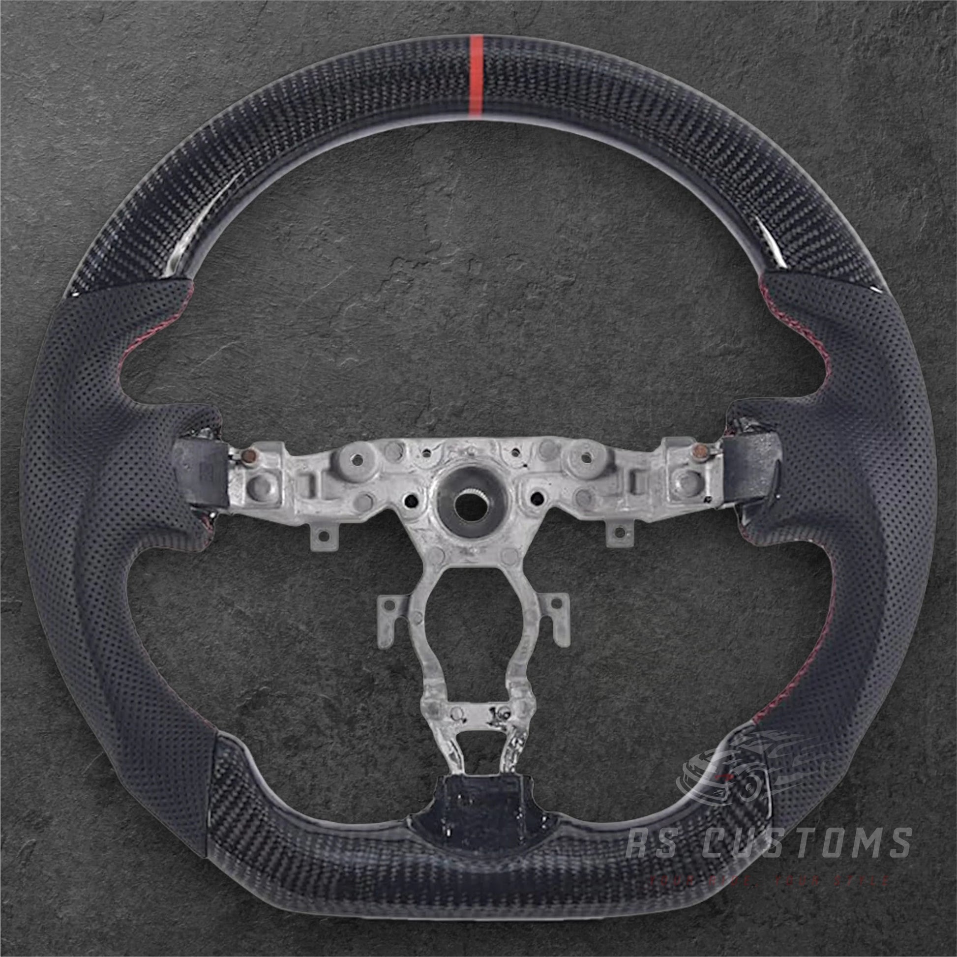 NISSAN 370Z Carbon / Perforert Skinn