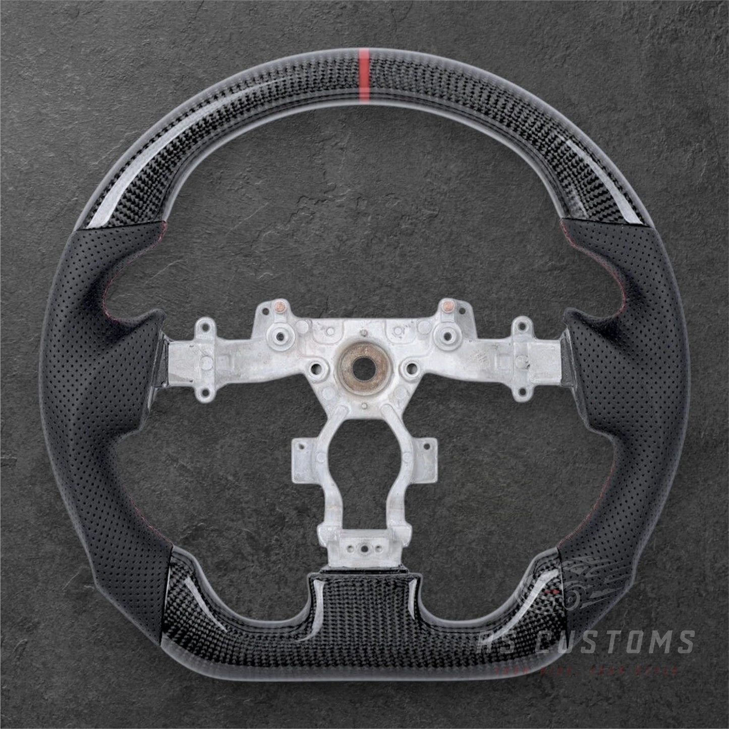 NISSAN R35 Pre-Facelift Carbon / Perforert Skinn Ratt