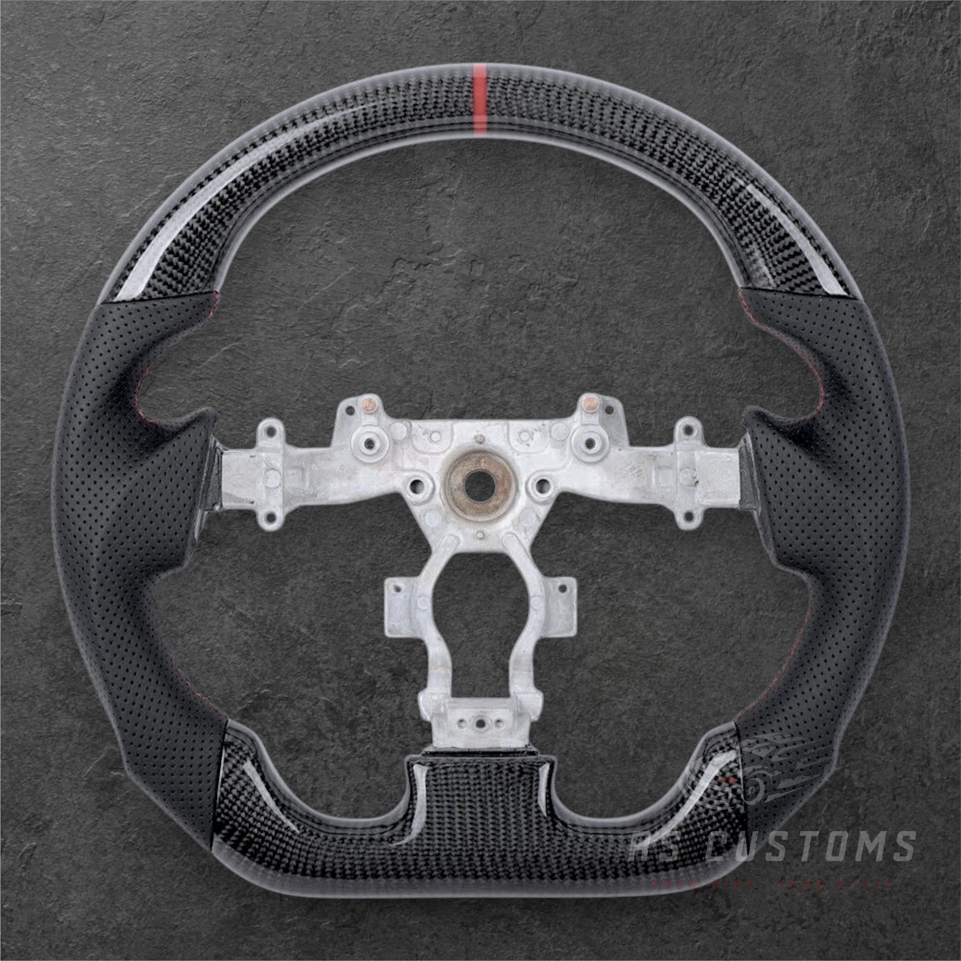 NISSAN R35 Pre-Facelift Carbon / Perforert Skinn Ratt