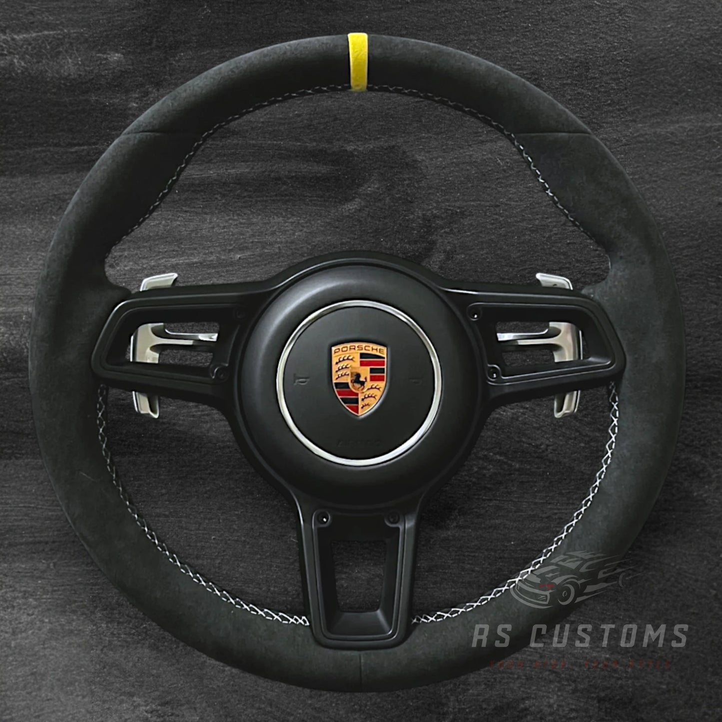 Porsche 2015-2020 Ratt – Alcantara u/ knapper