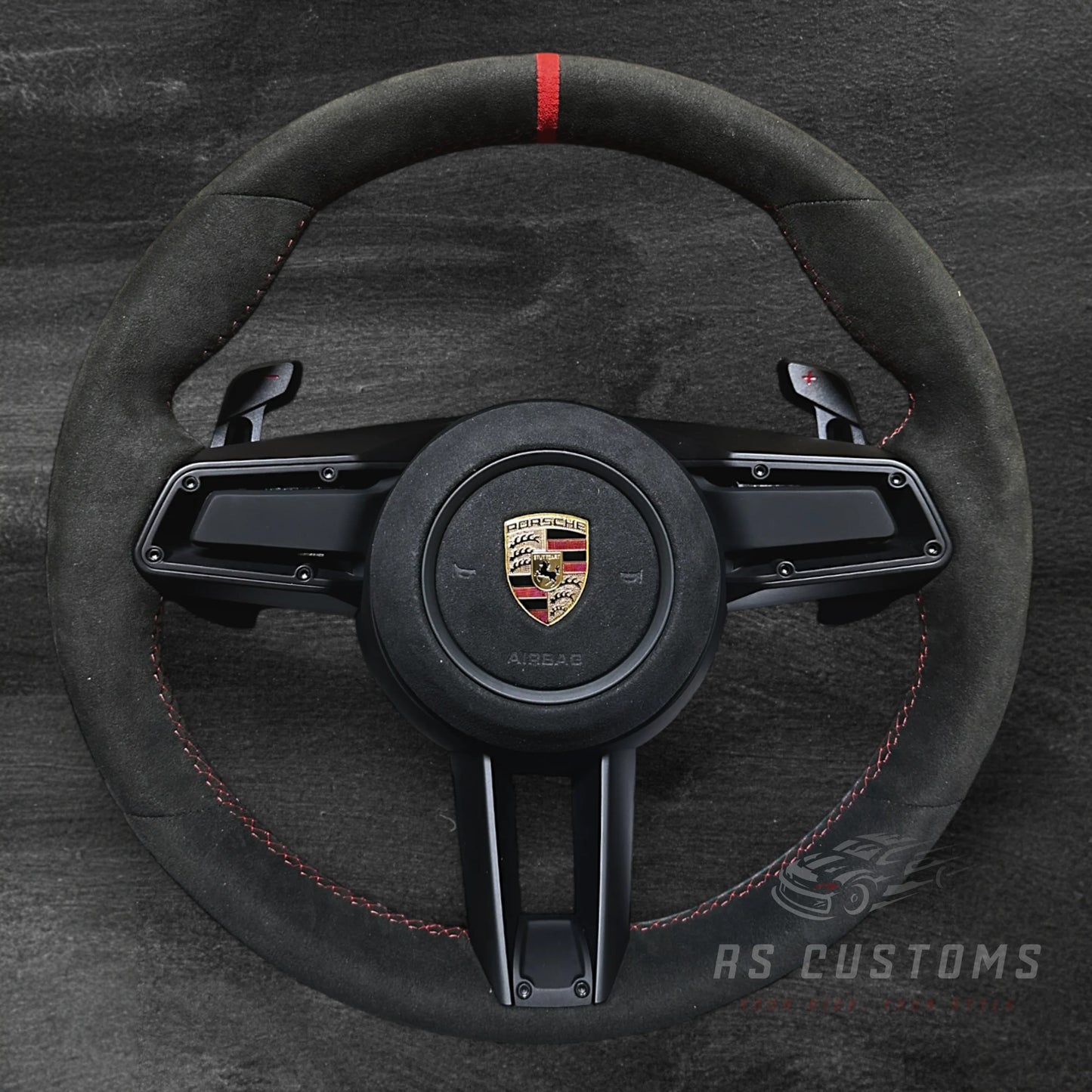 Porsche 2020-2025 Ratt – Alcantara u/ knapper