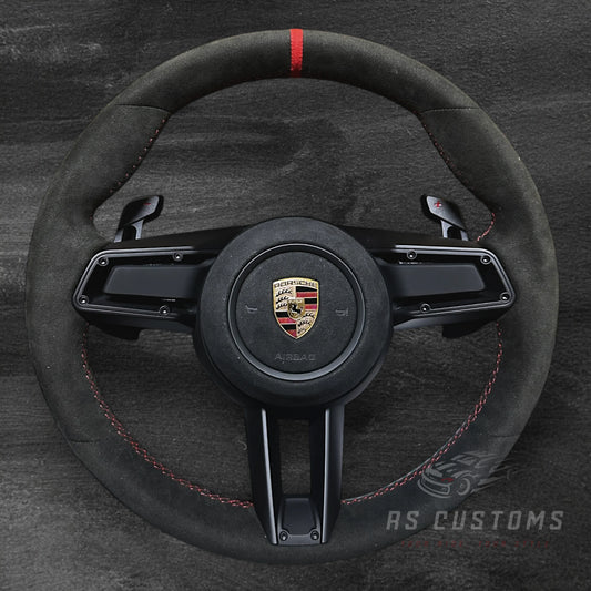 Porsche 2020-2025 Ratt – Alcantara u/ knapper