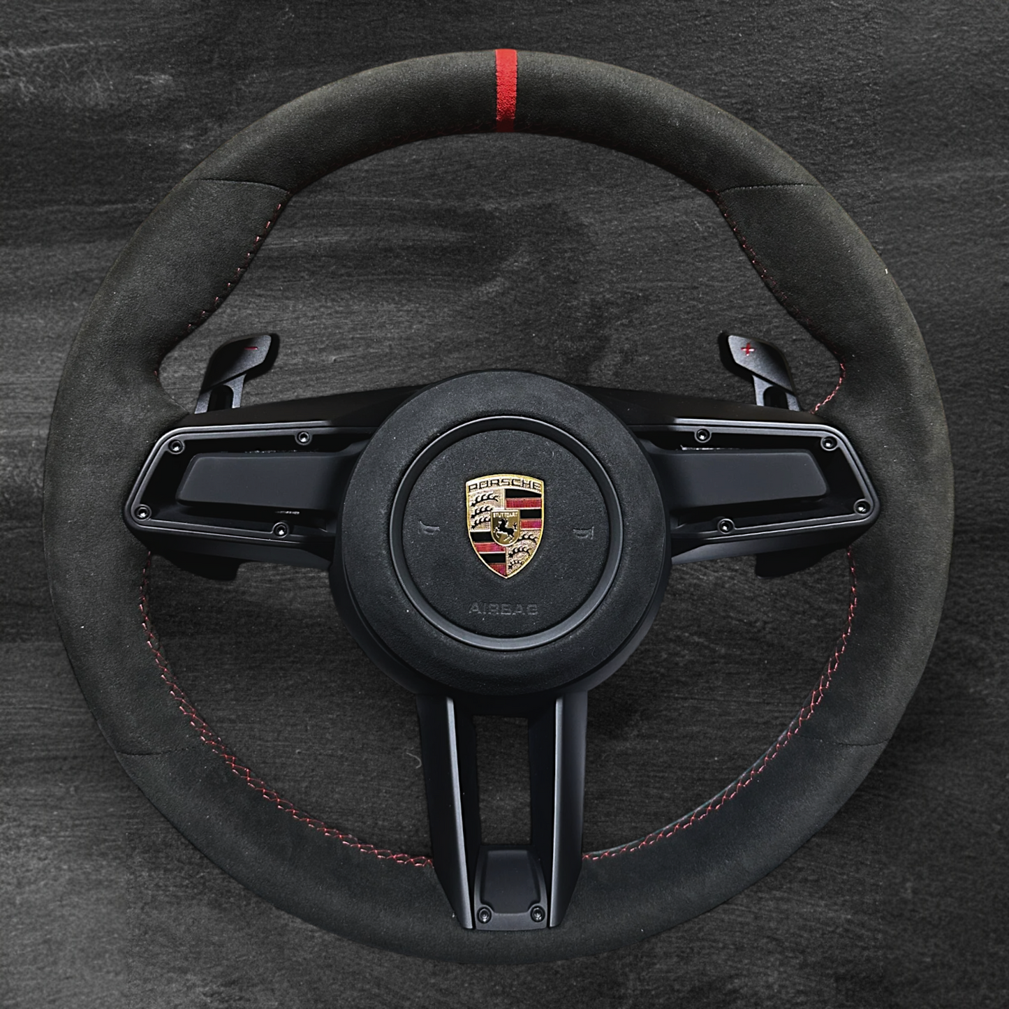Porsche 2020-2025 Ratt – Alcantara u/ knapper