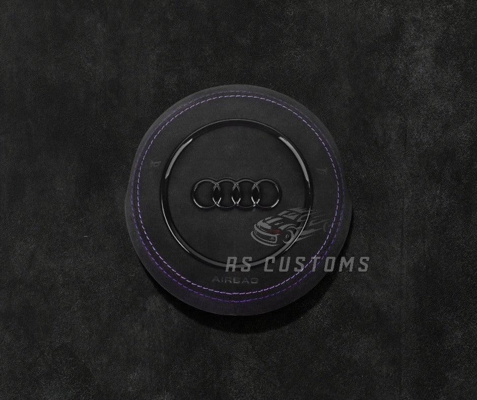 Custom AUDI RS Customs Audi custom airbag cover for A3, A4, A5, A6, RS3, RS6, TT, R8 and other 2010–2019 Audi models with leather, Alcantara and custom stitching options.G Series
