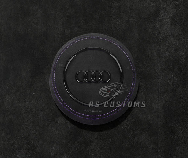 Custom AUDI RS Customs Audi custom airbag cover for A3, A4, A5, A6, RS3, RS6, TT, R8 and other 2010–2019 Audi models with leather, Alcantara and custom stitching options.G Series