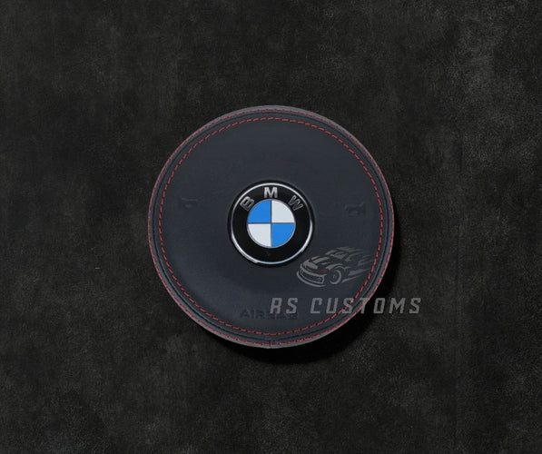 RS Customs BMW F-Series custom airbag cover for F20, F30, F32, F80, F82, F15 and other BMW F-Series models with leather, Alcantara and custom stitching options.