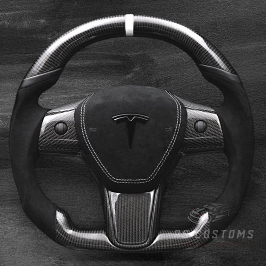 Tesla Model 3 / Y - Carbon & Alcantara Ratt