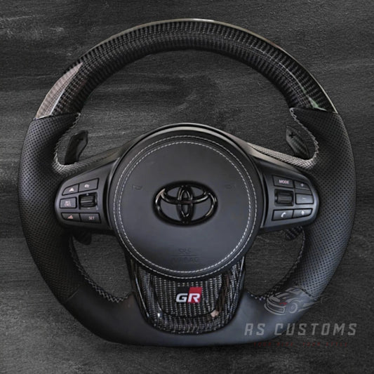 TOYOTA Supra MK5 Carbon / Perforert Skinn Ratt