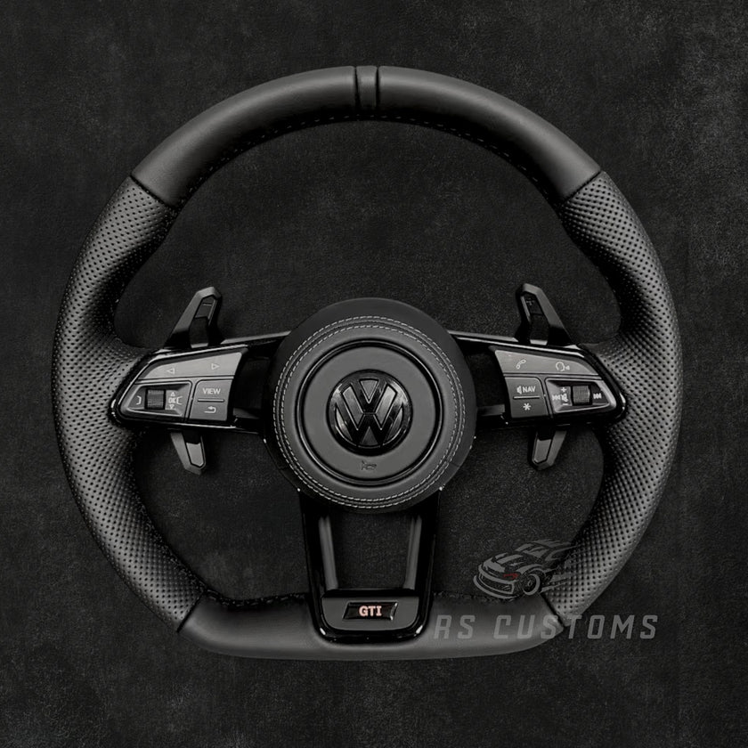 VOLKSWAGEN RS Style All-Black Skinn ratt
