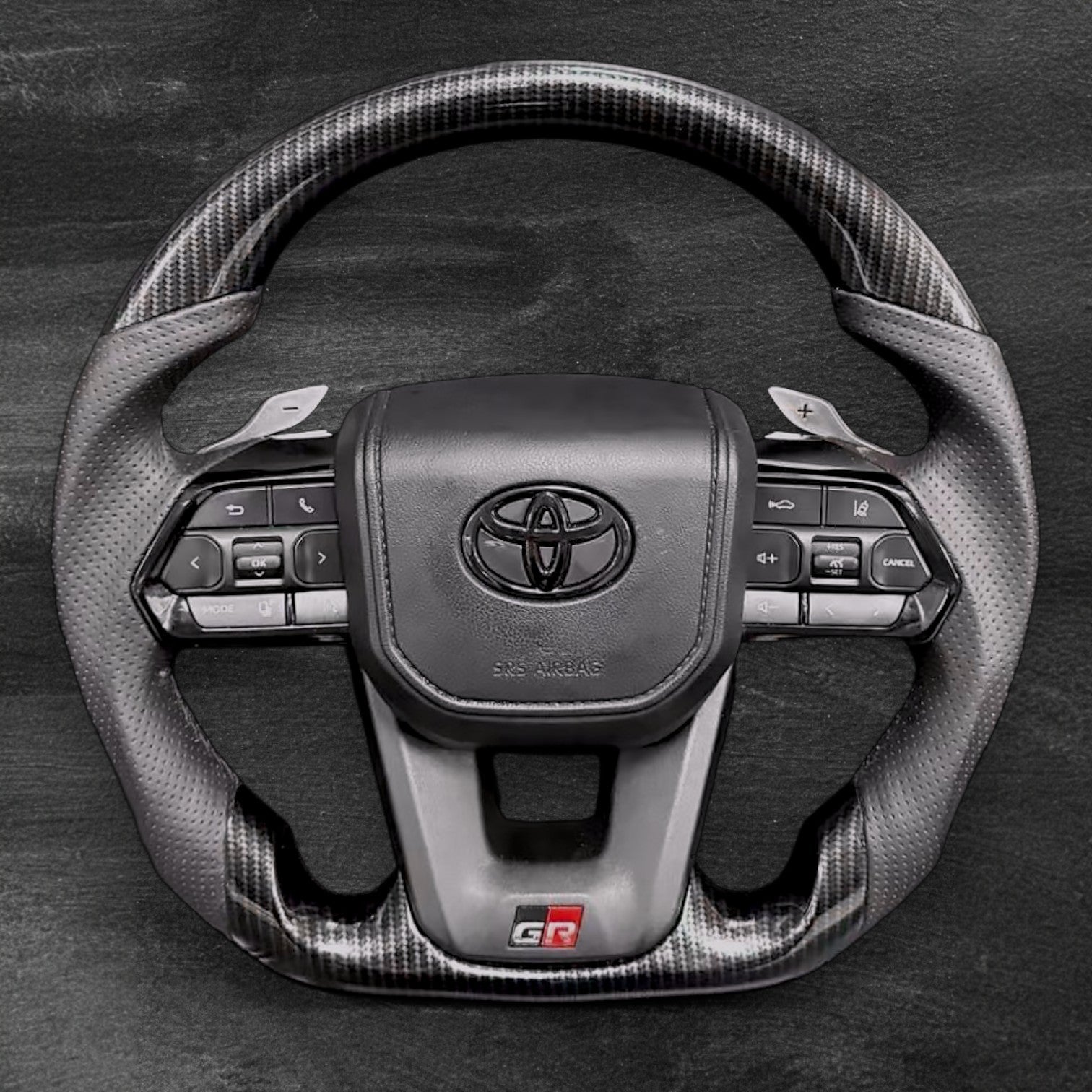 TOYOTA Supra MK5 Carbon / Perforert Skinn Ratt